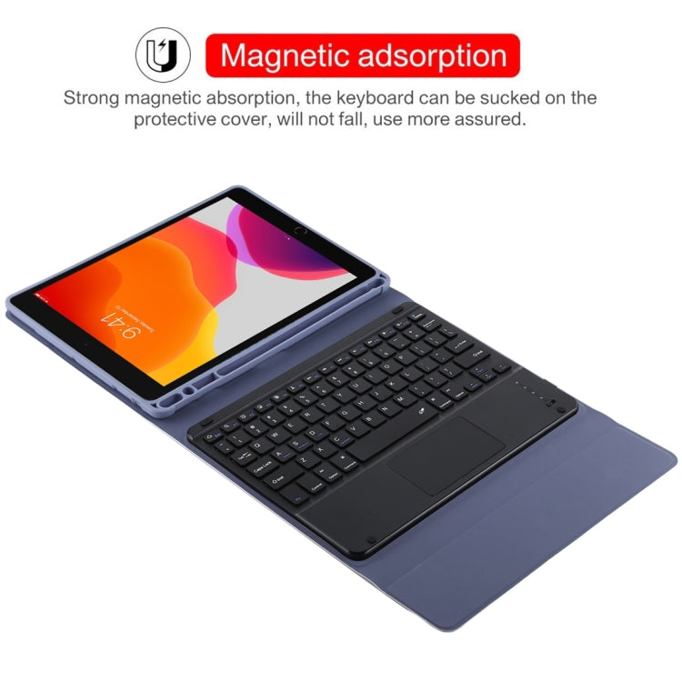 TG97BC Detachable Bluetooth Black Keyboard + Microfiber Leather Tablet Case for iPad 9.7 inch, with Touch Pad & Pen Slot & Holder, TG97BC