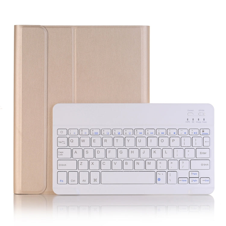 A102B For iPad 10.2 inch 2019 Ultra-thin Detachable Bluetooth Keyboard Leather Tablet Case with Stand & Pen Slot Function, A102B Black, A102B Gold, A102B Blue, A102B Rose Gold