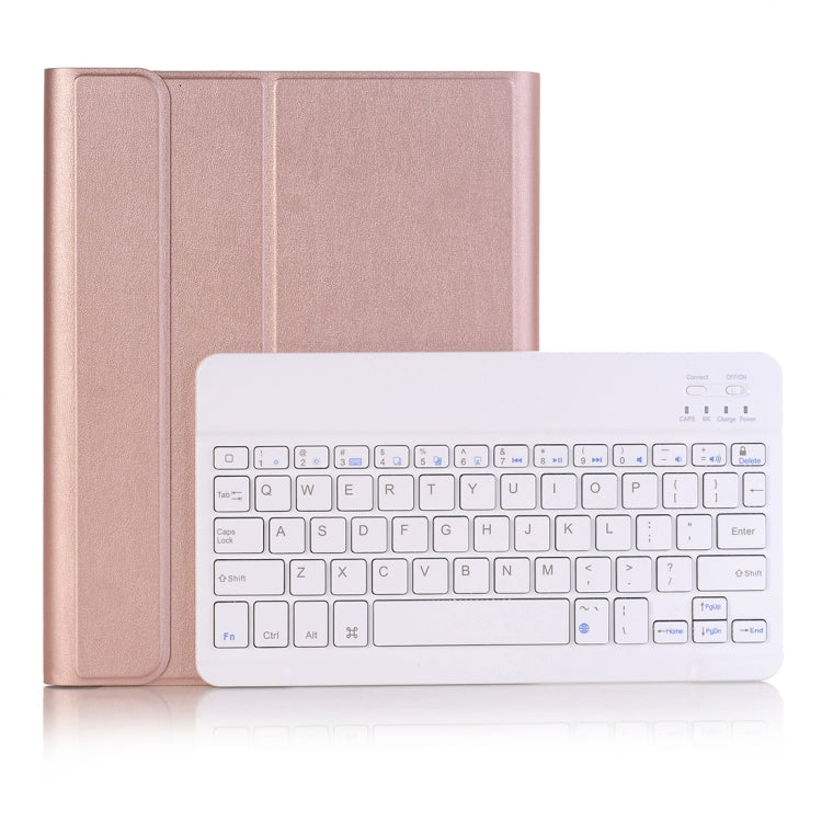 Étui en cuir ultra-fin avec clavier Bluetooth détachable pour iPad 10,2 pouces 2019, avec support et emplacement pour stylet, A102B Or, A102B Bleu, A102B Or rose, A102B Noir