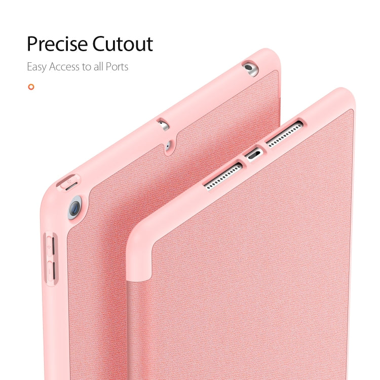 For iPad 10.2 DUX DUCIS Domo Series Horizontal Flip Magnetic PU Leather Case with Three-folding Holder & Pen Slot & Sleep / Wake-up Function, For iPad 10.2