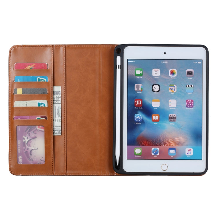 Knead Skin Texture Horizontal Flip Leather Case for iPad Mini 2019, with Photo Frame & Holder & Card Slots & Wallet & Pen Slot, For iPad Mini 2019