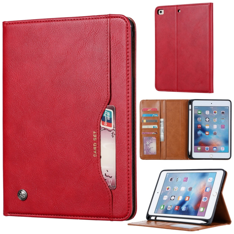 Knead Skin Texture Horizontal Flip Leather Case for iPad Mini 2019, with Photo Frame & Holder & Card Slots & Wallet & Pen Slot, For iPad Mini 2019