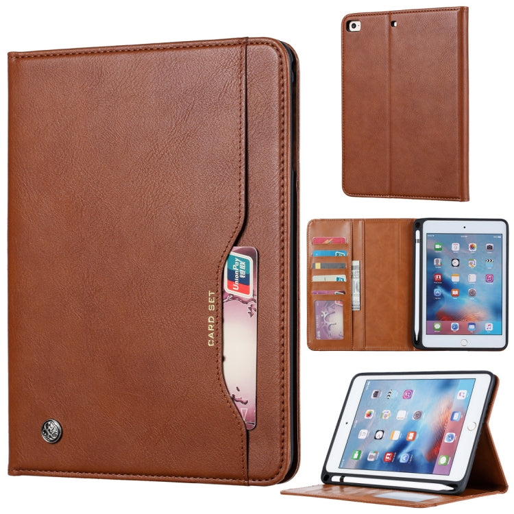 Knead Skin Texture Horizontal Flip Leather Case for iPad Mini 2019, with Photo Frame & Holder & Card Slots & Wallet & Pen Slot, For iPad Mini 2019
