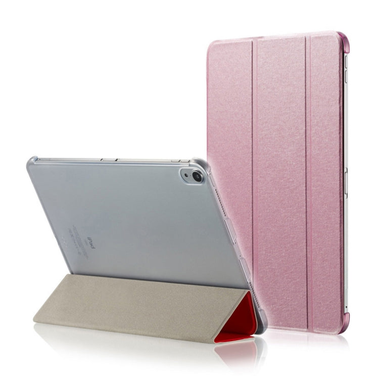 Silk Texture Horizontal Flip  Magnetic PU Leather Case for iPad Air 13 2024 / iPad Pro 12.9 inch (2018), with Three-folding Holder & Sleep / Wake-up Function, For iPad Air 13 2024 / iPad Pro 12.9 inch (2018)