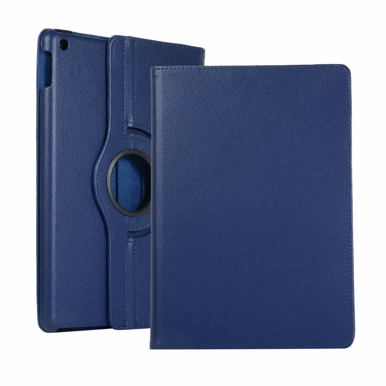 Étui en cuir à rabat horizontal avec rotation à 360 degrés pour iPad 10.2 / iPad Air 2019 10.5 / iPad 10.2 2020, texture Litchi, pour iPad 10.2 / iPad Air 2019 10.5 / iPad 10.2 2020, pour iPad 10.2