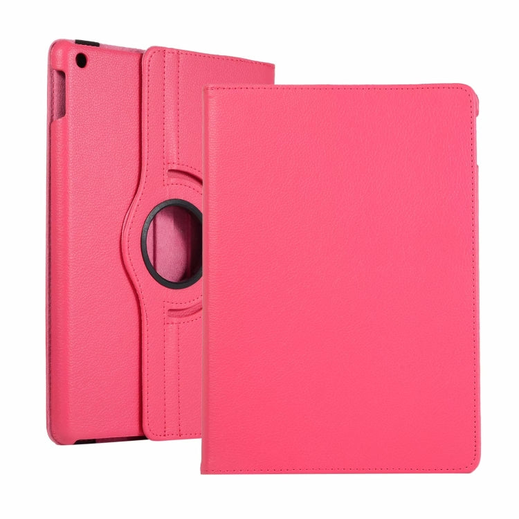 Étui en cuir à rabat horizontal avec rotation à 360 degrés pour iPad 10.2 / iPad Air 2019 10.5 / iPad 10.2 2020, texture Litchi, pour iPad 10.2 / iPad Air 2019 10.5 / iPad 10.2 2020, pour iPad 10.2