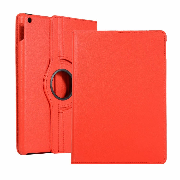Étui en cuir à rabat horizontal avec rotation à 360 degrés pour iPad 10.2 / iPad Air 2019 10.5 / iPad 10.2 2020, texture Litchi, pour iPad 10.2 / iPad Air 2019 10.5 / iPad 10.2 2020, pour iPad 10.2