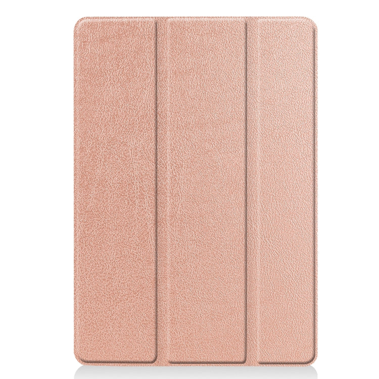 For iPad 10.2 Custer Texture Horizontal Flip Smart PU Leather Case with Sleep / Wake-up Function & Three-folding Holder, For iPad 10.2
