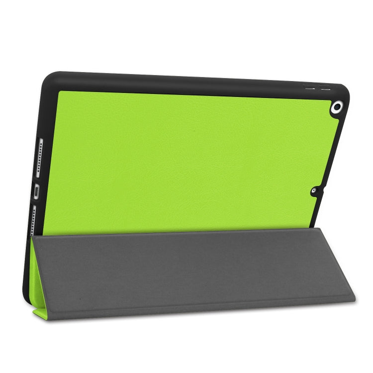For iPad 10.2 2021 / 2020 / 2019 Custer Texture Horizontal Flip Smart TPU Leather Case with Sleep / Wake-up Function & Three-folding Holder & Pen Slot, For iPad 10.2