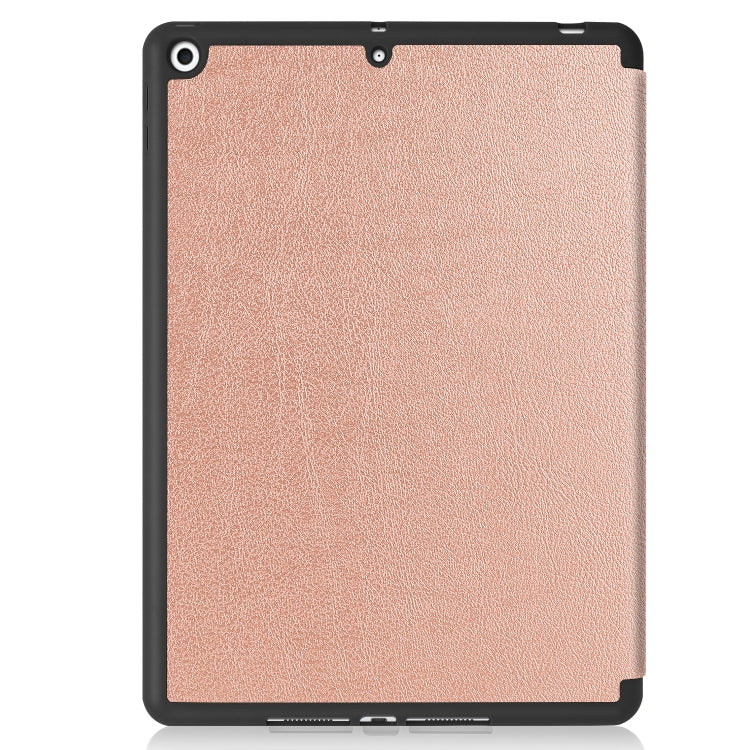 For iPad 10.2 2021 / 2020 / 2019 Custer Texture Horizontal Flip Smart TPU Leather Case with Sleep / Wake-up Function & Three-folding Holder & Pen Slot, For iPad 10.2