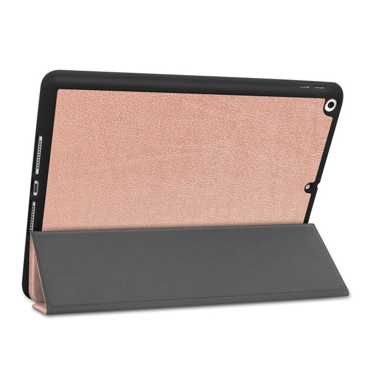 For iPad 10.2 2021 / 2020 / 2019 Custer Texture Horizontal Flip Smart TPU Leather Case with Sleep / Wake-up Function & Three-folding Holder & Pen Slot, For iPad 10.2