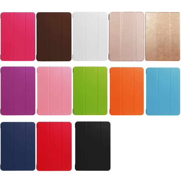 Étui intelligent pliable en 3 parties pour iPad Pro 10,5 pouces, en PU, texture Litchi, coque arrière transparente avec support