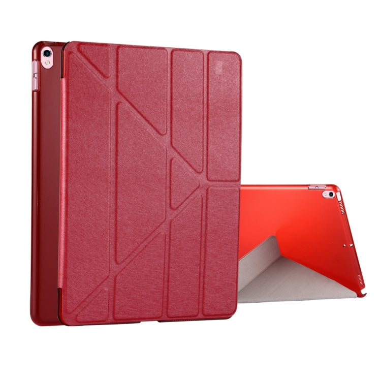 For iPad Pro 10.5 inch Silk Texture Horizontal Deformation Flip Leather Case with 4-folding Holder & Sleep / Wake-up, For iPad Pro 10.5 inch with 4-folding Holder & Sleep / Wake-up, For iPad Pro 10.5, For iPad Pro 10.5 inch�����������������������������...