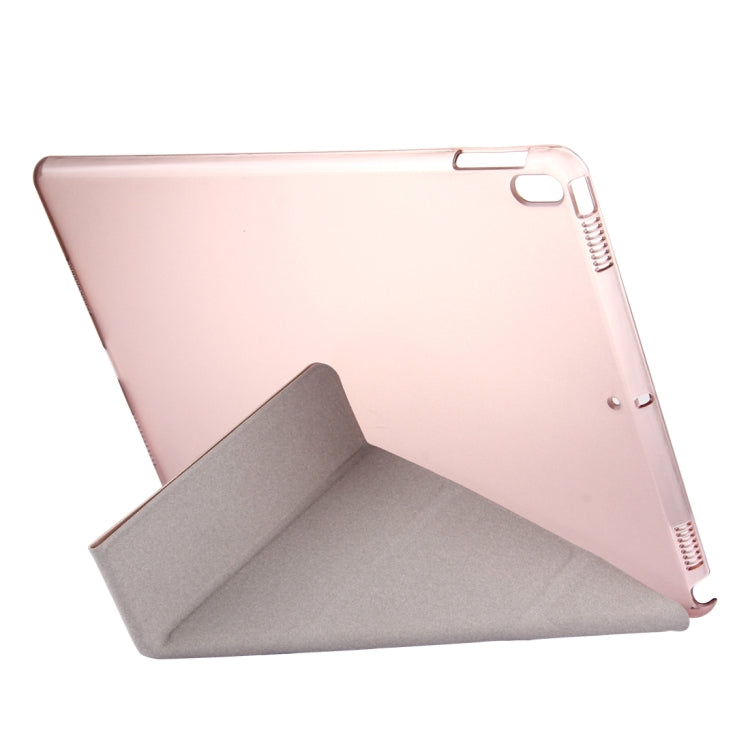 For iPad Pro 10.5 inch Silk Texture Horizontal Deformation Flip Leather Case with 4-folding Holder & Sleep / Wake-up, For iPad Pro 10.5 inch, For iPad Pro 10.5 inch 4-folding, For iPad Pro 10.5 inch with 4-folding Holder & Sleep / Wake-up              ...