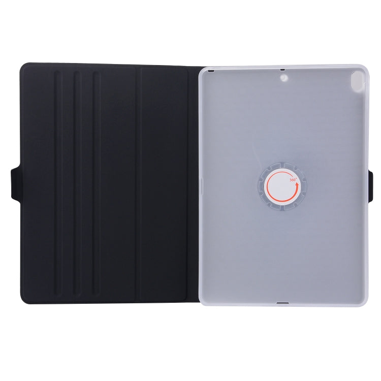 Horizontal Flip Solid Color Elastic Force Leather Case with 360 Degrees Rotation Holder for iPad Pro 10.5 inch
