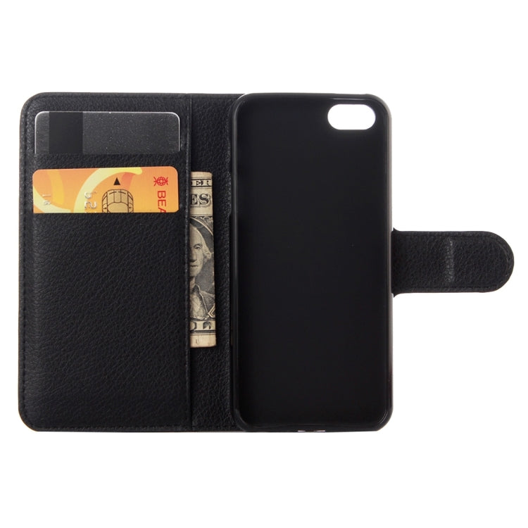 For iPhone 5 & 5s & SE Litchi Texture Horizontal Flip Leather Case with Holder & Card Slots & Wallet, For iPhone 5 & 5S & SE