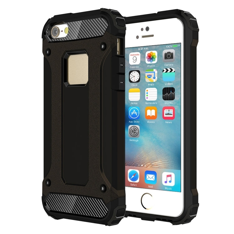 Coque Tough Armor TPU + PC pour iPhone SE, 5 et 5S, compatible avec iPhone 5, 5S et SE