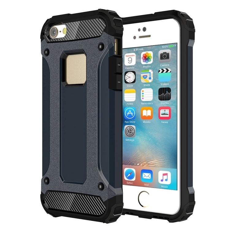 Coque Tough Armor TPU + PC pour iPhone SE, 5 et 5S, compatible avec iPhone 5, 5S et SE