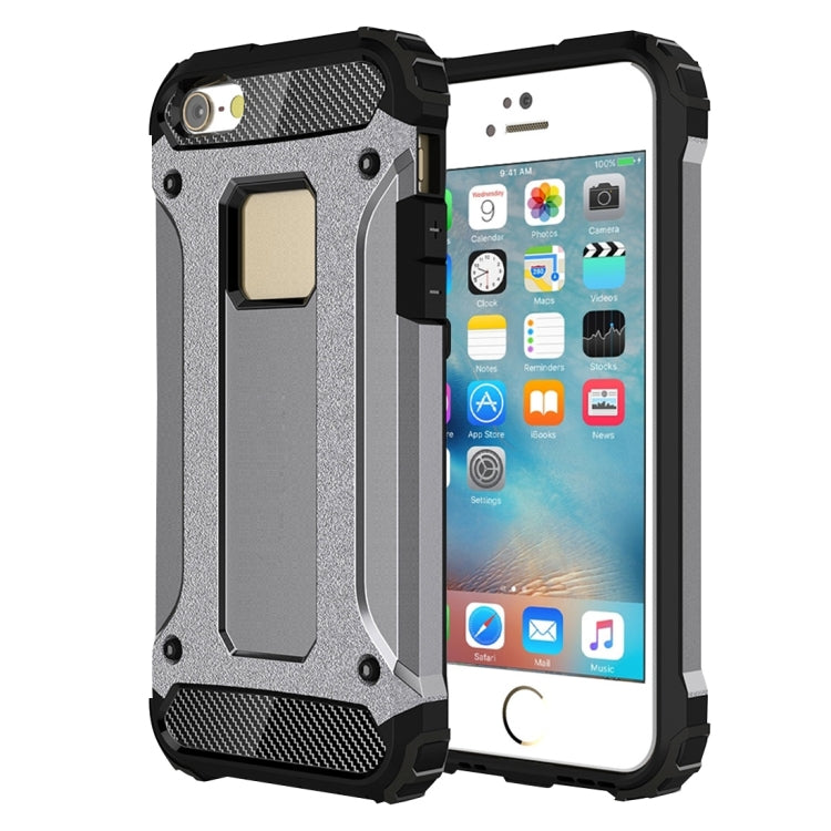 Coque Tough Armor TPU + PC pour iPhone SE, 5 et 5S, compatible avec iPhone 5, 5S et SE