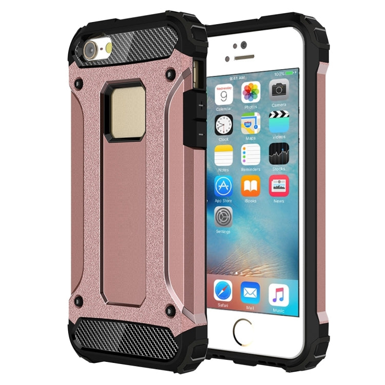 Coque Tough Armor TPU + PC pour iPhone SE, 5 et 5S, compatible avec iPhone 5, 5S et SE
