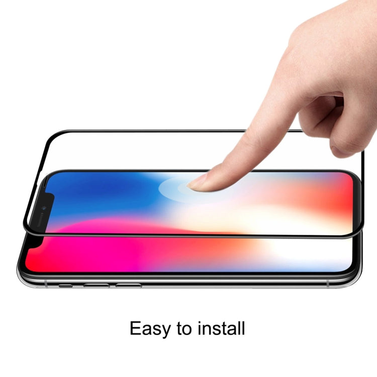 For iPhone X ENKAY Hat-Prince 0.26mm 9H Surface Hardness 6D Curved Edge Full Screen Tempered Glass Film, For X (6D)