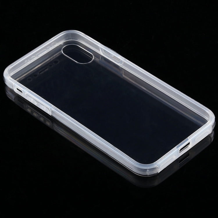 For iPhone X / XS 0.75mm Double-sided Ultra-thin Transparent PC + TPU Case, For X