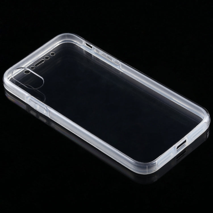 For iPhone X / XS 0.75mm Double-sided Ultra-thin Transparent PC + TPU Case, For X