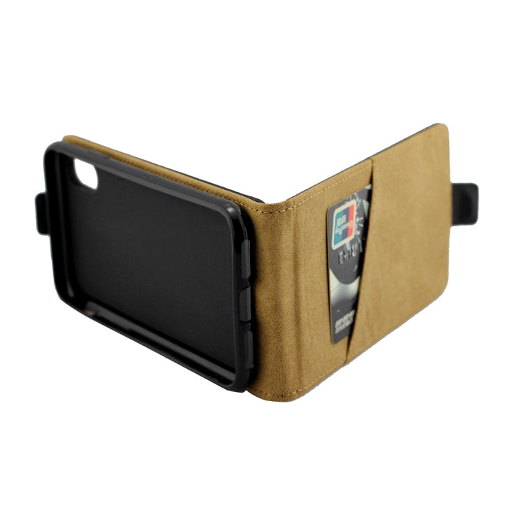 For iPhone X / XS Business Style Vertical Flip TPU Leather Case with Card Slot, For X / XS