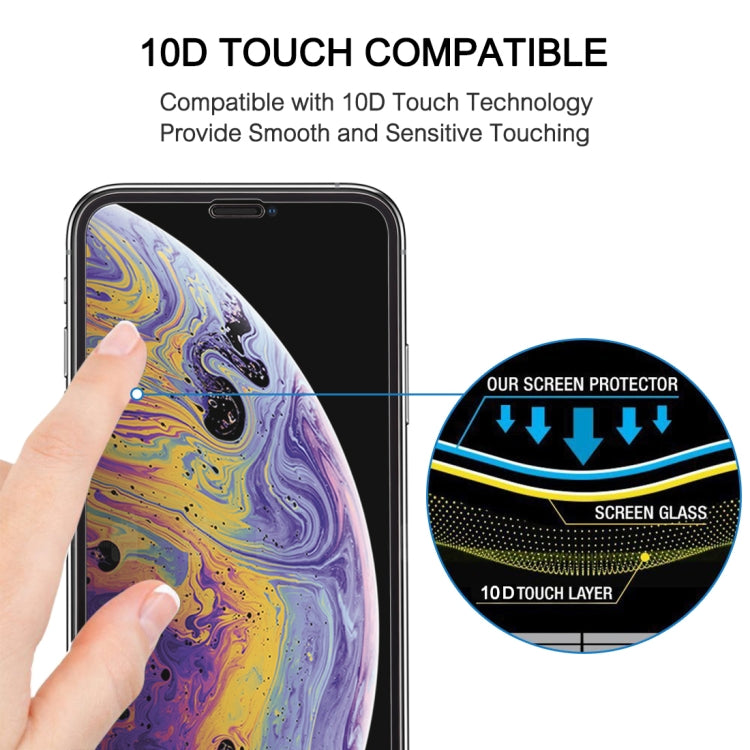 For iPhone XS Max 9H  Explosion-proof Full Glue Full Screen Tempered Glass Film