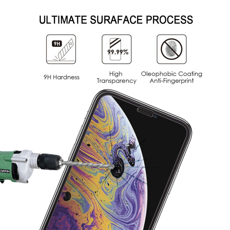 For iPhone XS Max 9H  Explosion-proof Full Glue Full Screen Tempered Glass Film