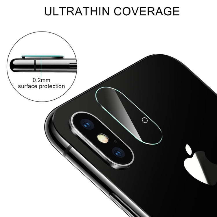 For iPhone X Rear Camera Lens Protector Tempered Glass Protective Film with Holes