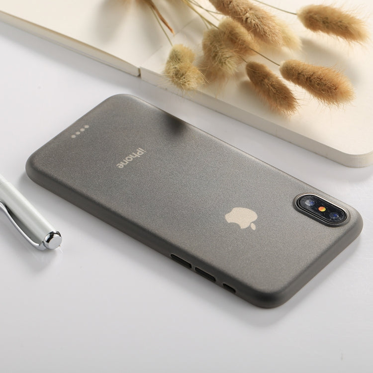 For iPhone X / XS Ultra-thin Frosted PP Protective Back Cover Case
