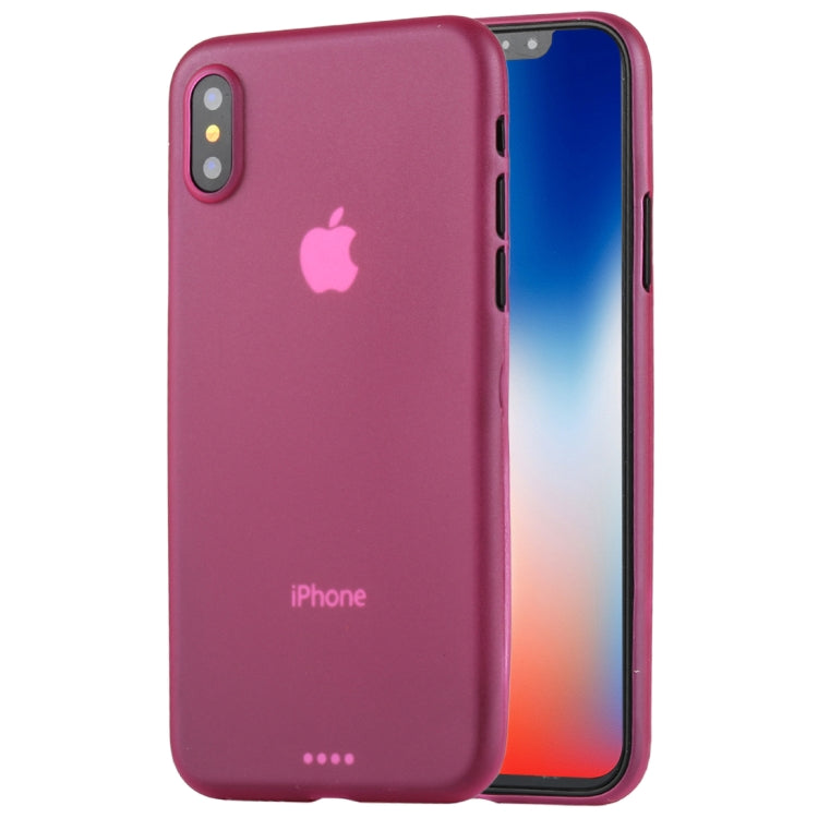 For iPhone X / XS Ultra-thin Frosted PP Protective Back Cover Case