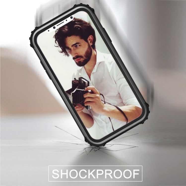 For iPhone X / XS Diamond Series Electroplating PC +  Silicone Protective Case, For iPhone X