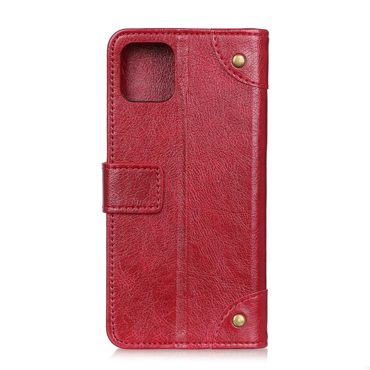 For iPhone 11 Pro Max Copper Buckle Nappa Texture Horizontal Flip Leather Case, with Holder & Card Slots & Wallet, For XI Max (2019)