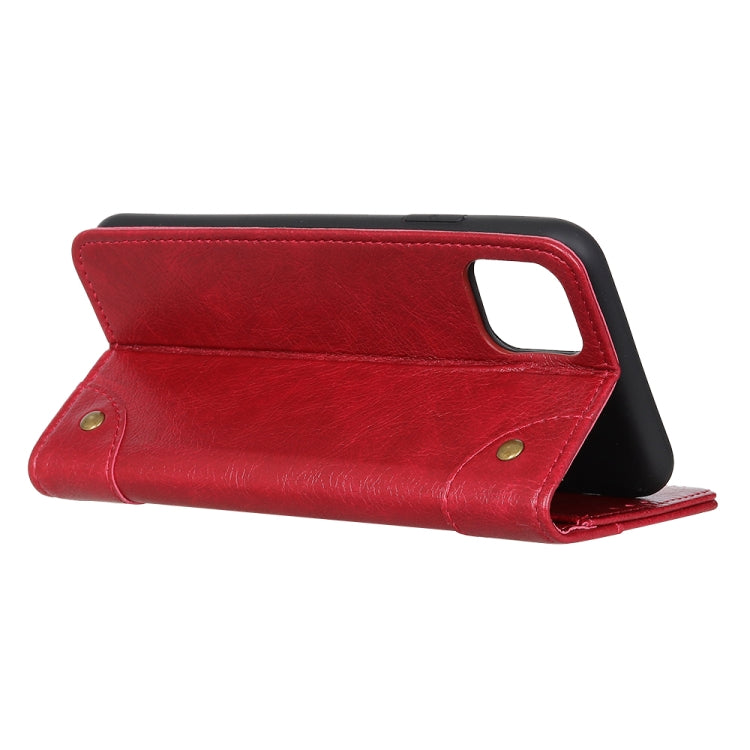 For iPhone 11 Pro Max Copper Buckle Nappa Texture Horizontal Flip Leather Case, with Holder & Card Slots & Wallet, For XI Max (2019)