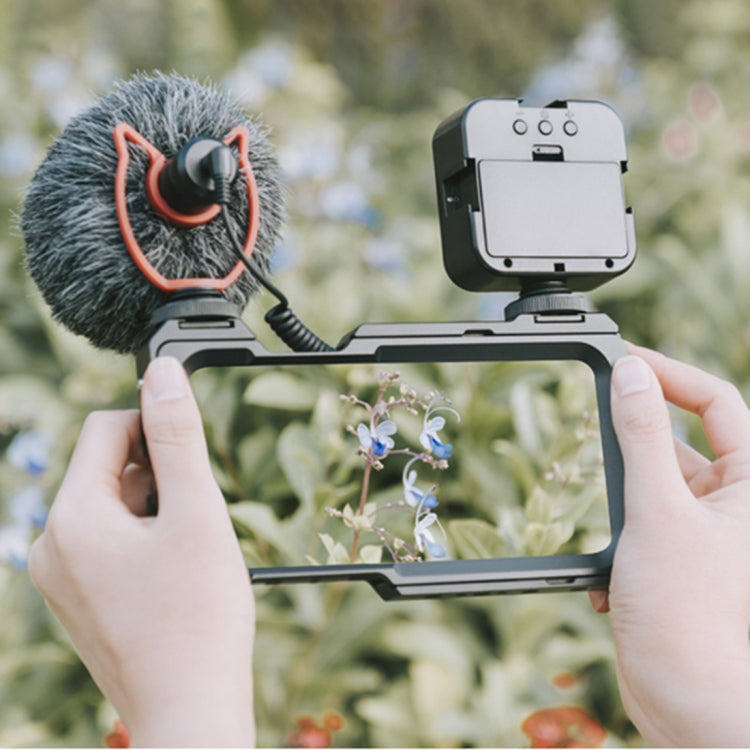 For iPhone 11 Pro Max YELANGU C23 Video Camera Cage Stabilizer with PC Case