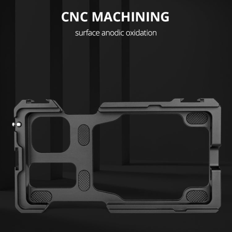 For iPhone 11 Pro Max YELANGU C23 Video Camera Cage Stabilizer with PC Case