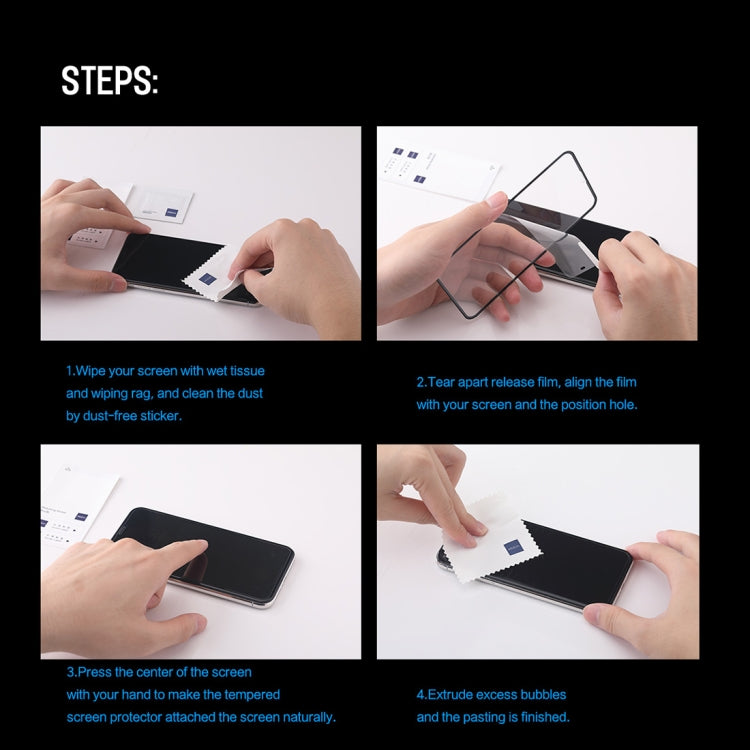 For iPhone 11 Pro Max / XS Max ROCK 0.23mm Soft Edge 7D Curved Surface Anti Blue-ray Full Screen Tempered Glass Film