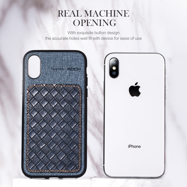 For iPhone XS Max ROCK Origin Series Business TPU + PU Protective Case