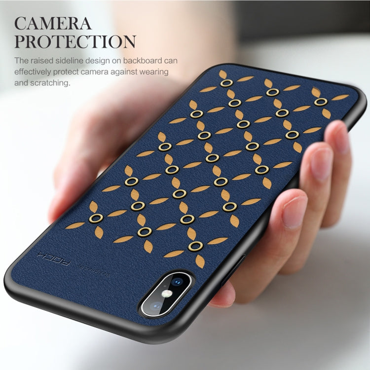 For iPhone XS Max ROCK Origin Series Business TPU + PU Protective Case