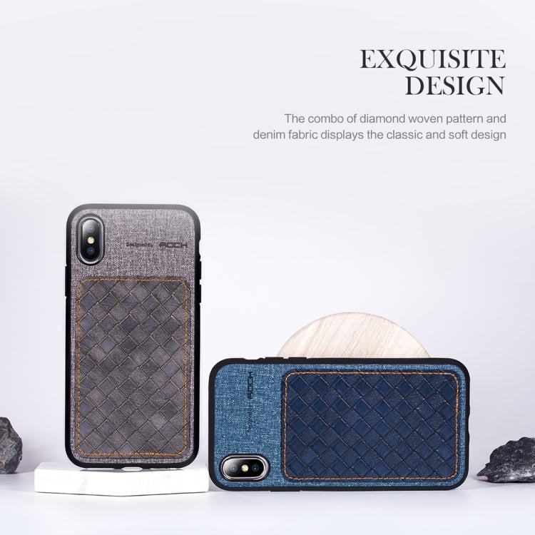 For iPhone XS Max ROCK Origin Series Business TPU + PU Protective Case