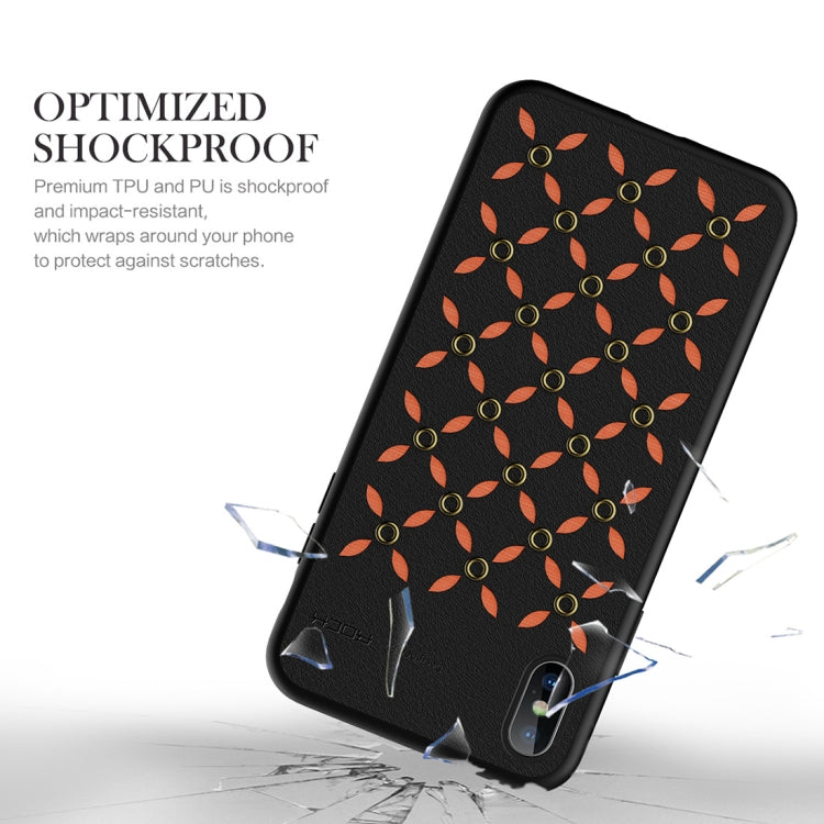 For iPhone XS Max ROCK Origin Series Business TPU + PU Protective Case