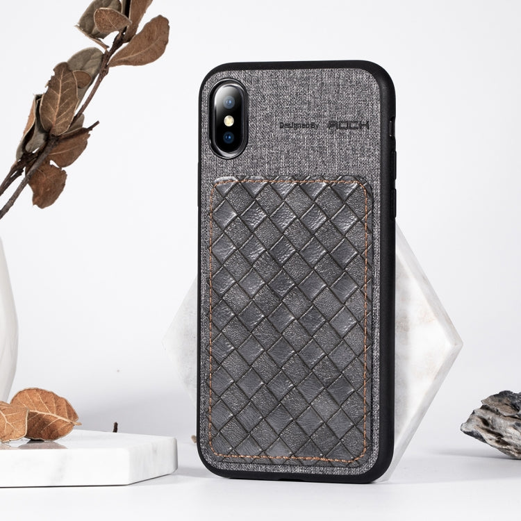 For iPhone XS Max ROCK Origin Series Business TPU + PU Protective Case