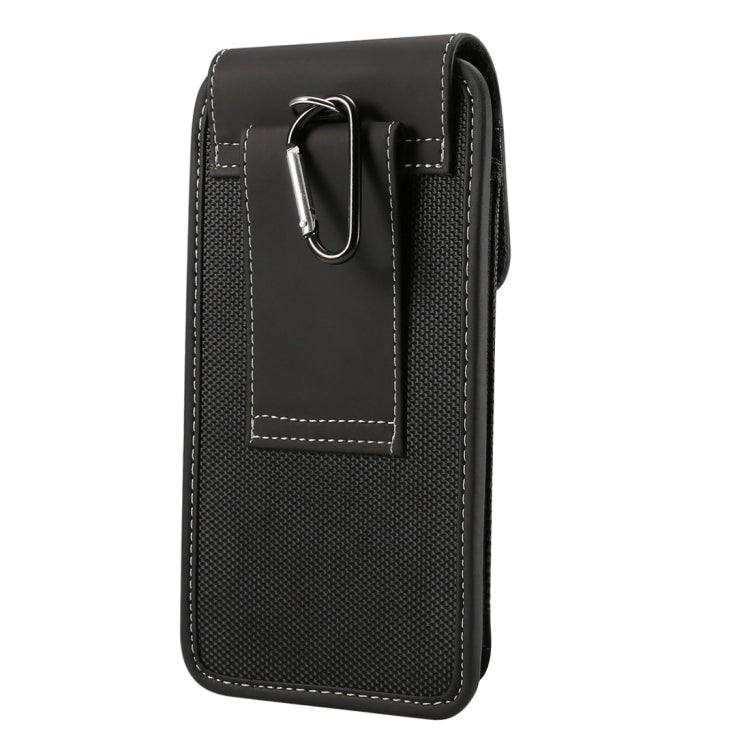 Universal Hanging Waist Oxford Cloth Case For 5.7-6.3 inch Mobile Phones, with Carabiner, 6.3 inch