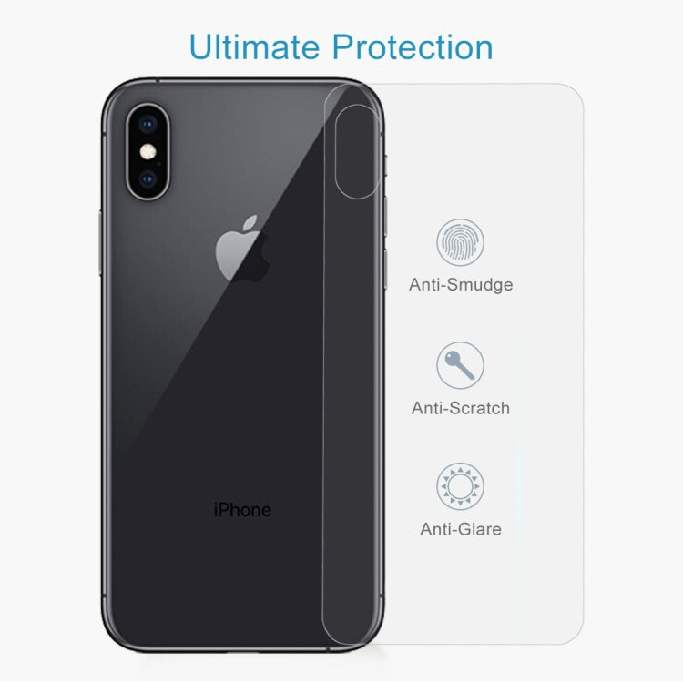 For iPhone XS Max 9H Tempered Glass Protector Back Screen Film