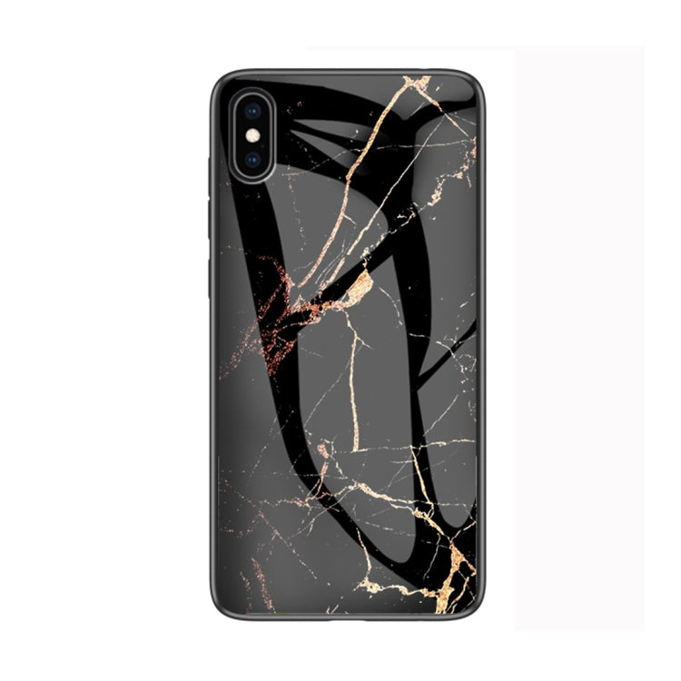 For iPhone XS Max Marble Glass Protective Case, For iPhone XS Max