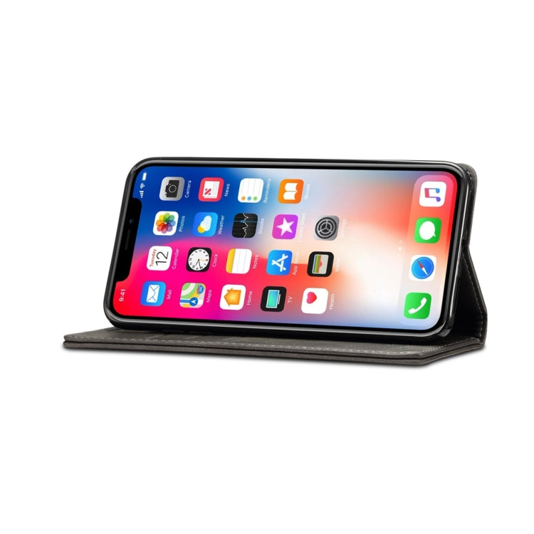 For iPhone XS Max Suteni Calf Texture Horizontal Flip Leather Case with Holder & Card Slots & Wallet, iPhone XS Max