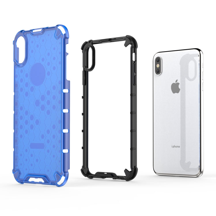 For iPhone XS Max Shockproof Honeycomb PC + TPU Protective Case, For iPhone XS Max