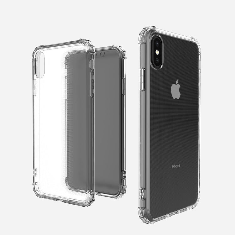 For iPhone XS Max Shockproof Transparent TPU Soft Case